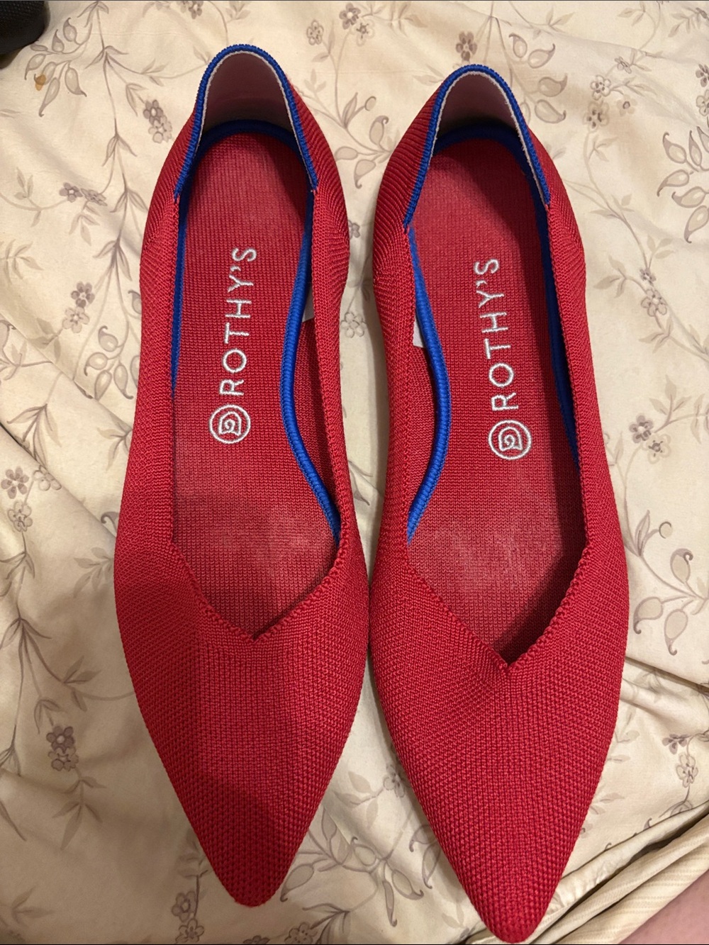 Rothy's The Point Flats In Chili Red
